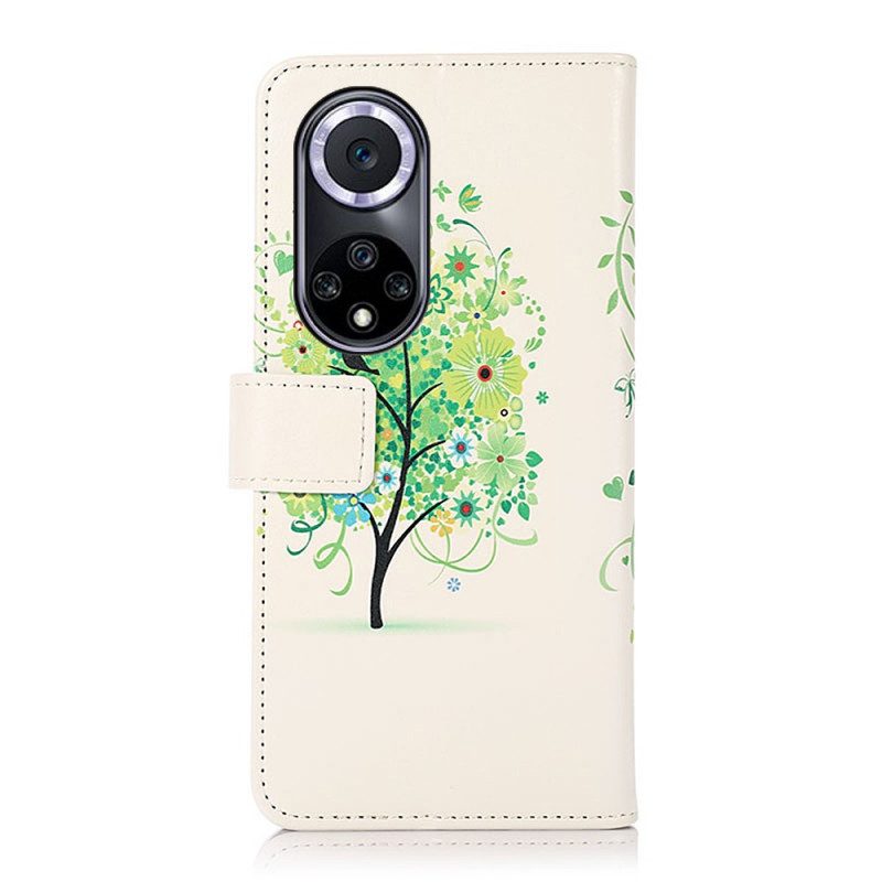 Flip Case Für Huawei Nova 9 Blühender Baum