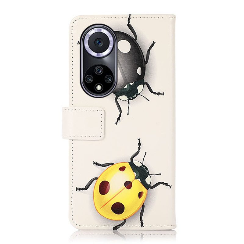 Flip Case Für Huawei Nova 9 Marienkäfer