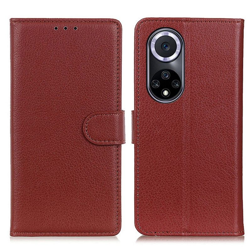 Flip Case Für Huawei Nova 9 Traditionell Litschi