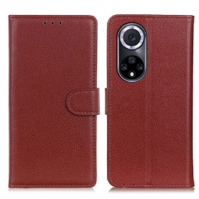 Flip Case Für Huawei Nova 9 Traditionell Litschi