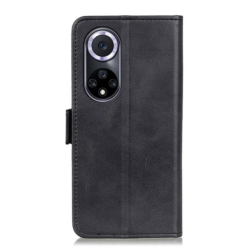 Lederhüllen Für Huawei Nova 9 Flip Case Doppelte Klappe