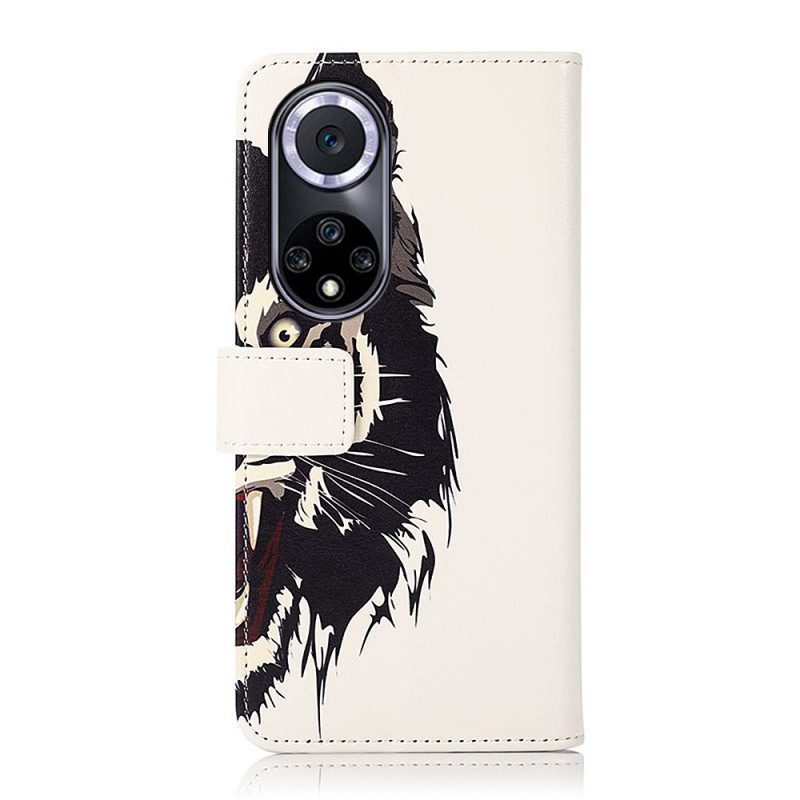 Lederhüllen Für Huawei Nova 9 Wilder Tiger