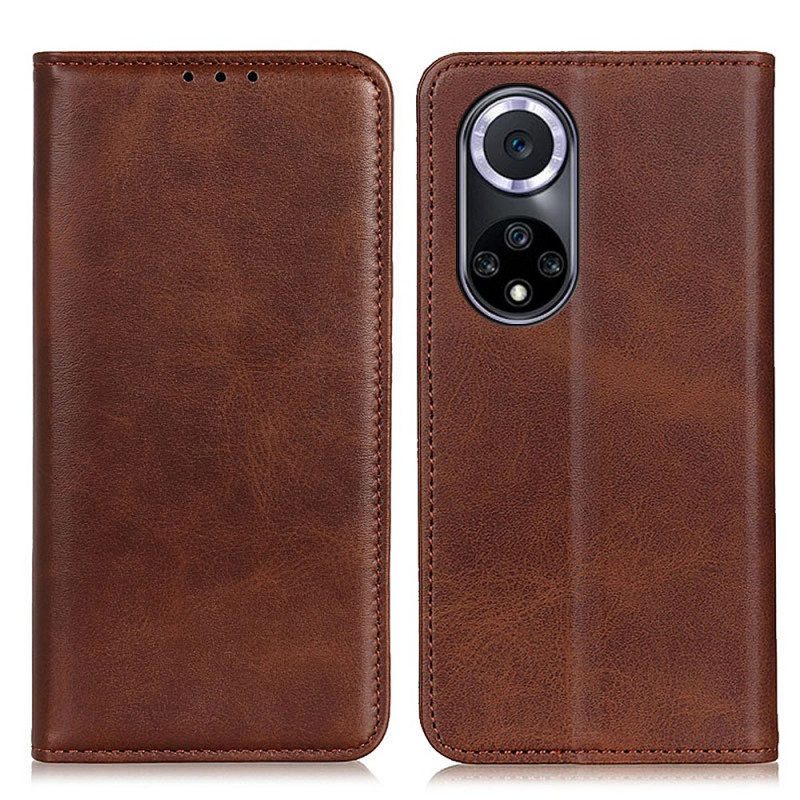 Schutzhülle Für Huawei Nova 9 Flip Case Elegantes Spaltleder