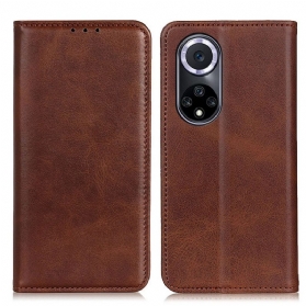 Schutzhülle Für Huawei Nova 9 Flip Case Elegantes Spaltleder