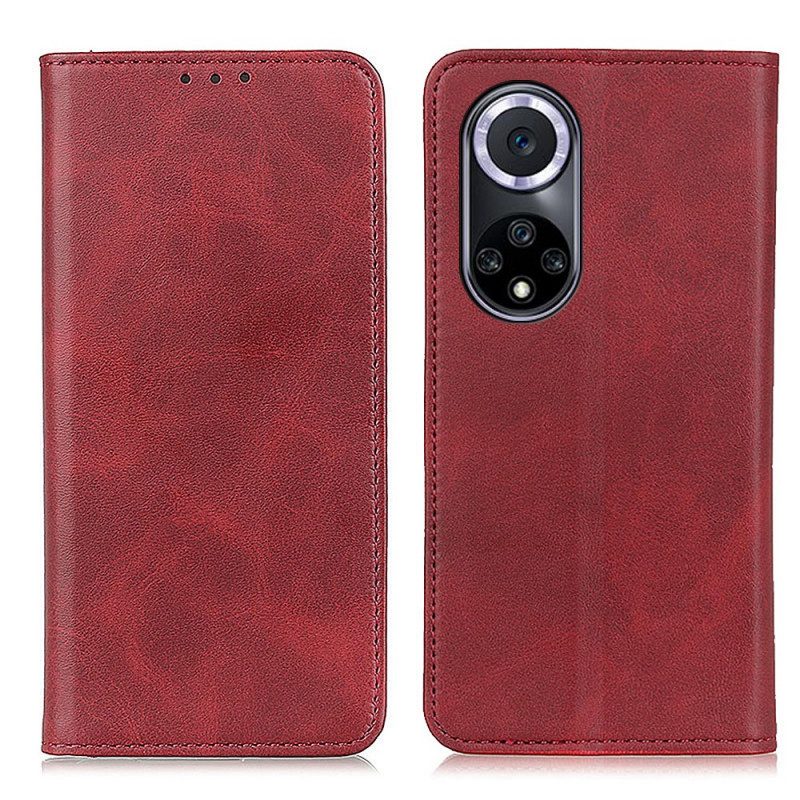 Schutzhülle Für Huawei Nova 9 Flip Case Elegantes Spaltleder