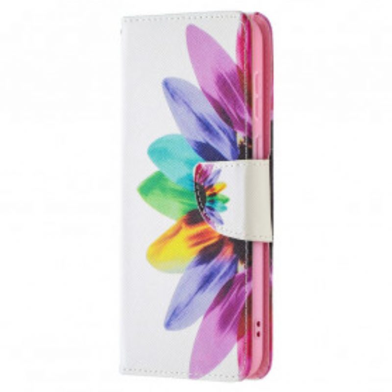 Flip Case Für Huawei P50 Aquarellblume