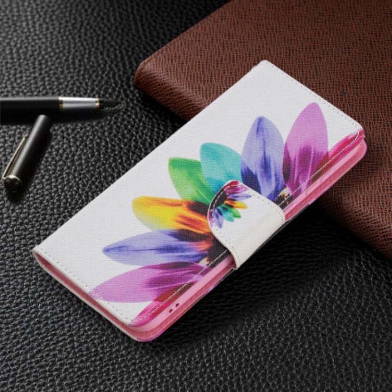 Flip Case Für Huawei P50 Aquarellblume