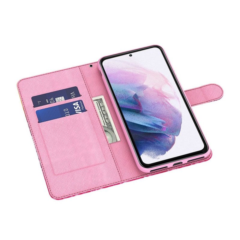 Flip Case Für Samsung Galaxy A13 5G / A04s Aquarellvogel