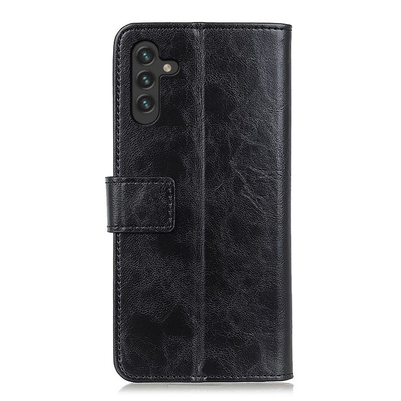 Flip Case Für Samsung Galaxy A13 5G / A04s Khazneh Elegance Lederstil