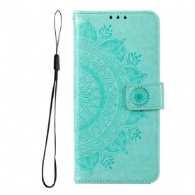 Flip Case Für Samsung Galaxy A13 5G / A04s Sonnenmandala