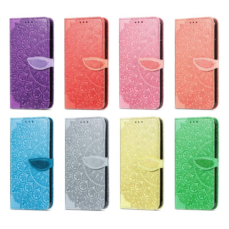 Flip Case Für Samsung Galaxy A13 5G / A04s Stammesblätter