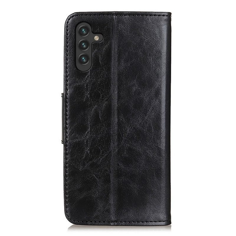 Flip Case Für Samsung Galaxy A13 5G / A04s Wendeverschluss Aus Spaltleder