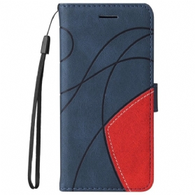 Flip Case Für Samsung Galaxy A13 5G / A04s Zweifarbig