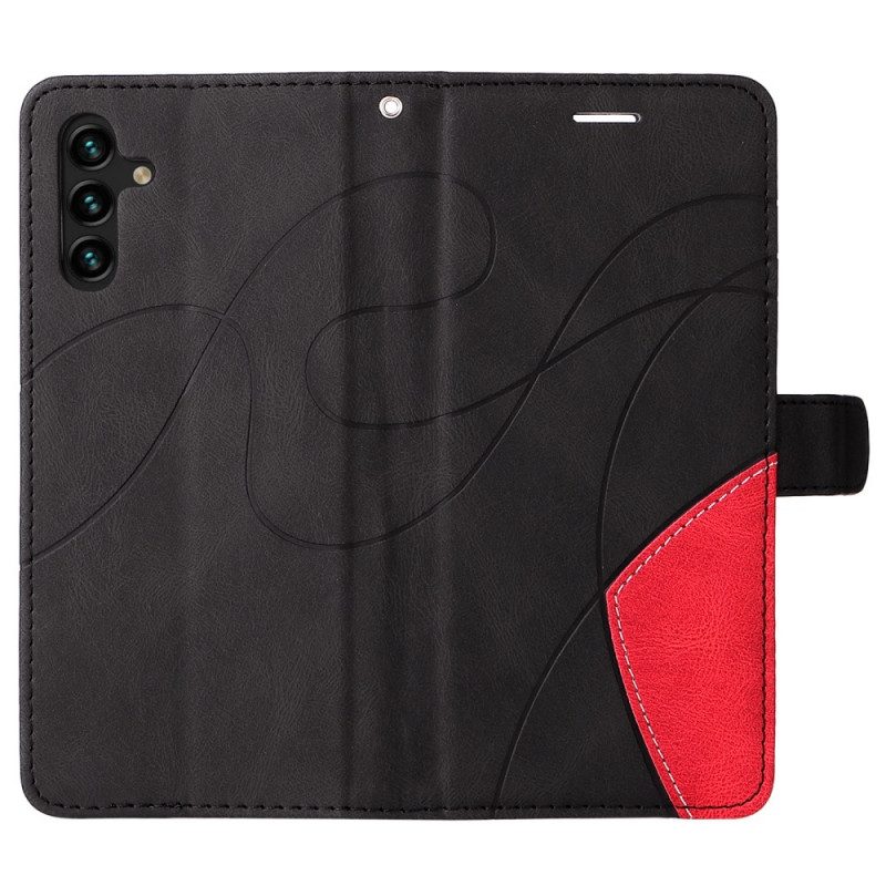 Flip Case Für Samsung Galaxy A13 5G / A04s Zweifarbig