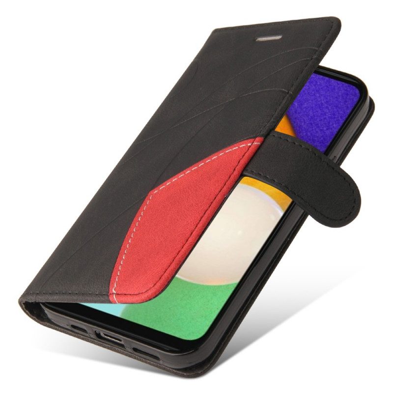 Flip Case Für Samsung Galaxy A13 5G / A04s Zweifarbig