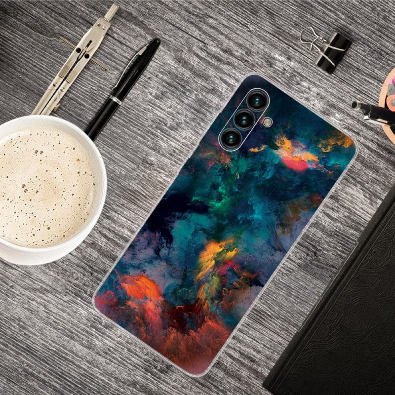 Handyhülle Für Samsung Galaxy A13 5G / A04s Bunte Wolken