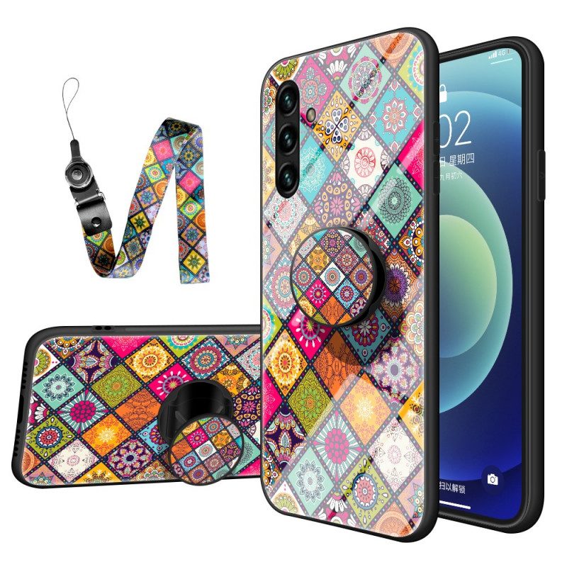 Handyhülle Für Samsung Galaxy A13 5G / A04s Patchwork-magnethalter