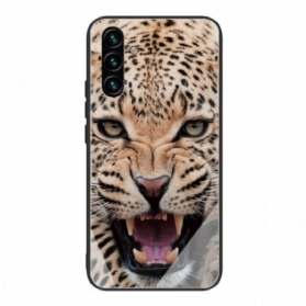 Hülle Für Samsung Galaxy A13 5G / A04s Gehärtetes Leopardenglas