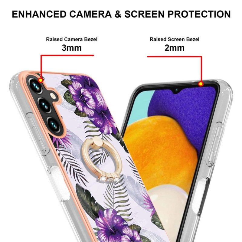 Hülle Für Samsung Galaxy A13 5G / A04s Ringklammerblumen