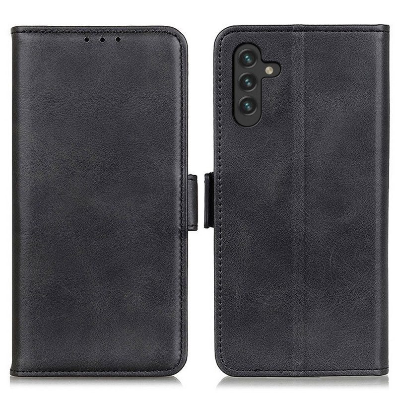 Lederhüllen Für Samsung Galaxy A13 5G / A04s Flip Case Doppelte Klappe