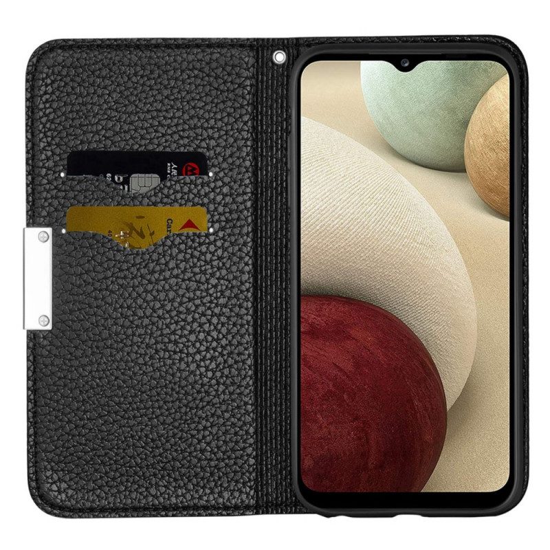 Schutzhülle Für Samsung Galaxy A13 5G / A04s Flip Case Kunstleder Litschi Ultra Chic