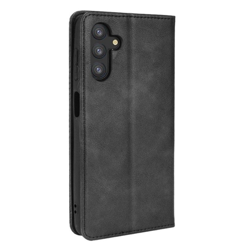 Schutzhülle Für Samsung Galaxy A13 5G / A04s Flip Case Stilisierter Vintage-ledereffekt