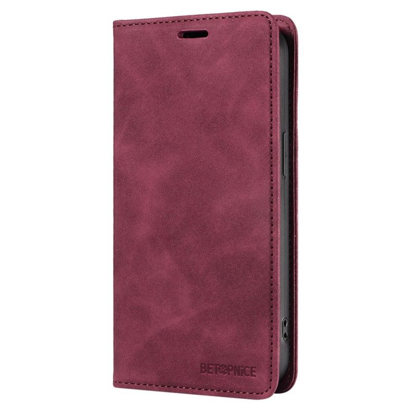 Flip Case Oppo Reno 12 5g Betopnice Rfid-blockierung In Wildlederoptik