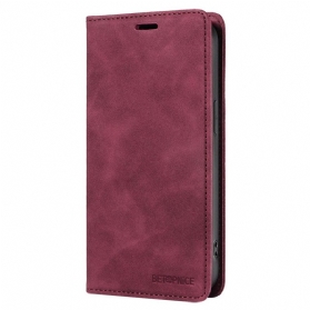 Flip Case Oppo Reno 12 5g Betopnice Rfid-blockierung In Wildlederoptik