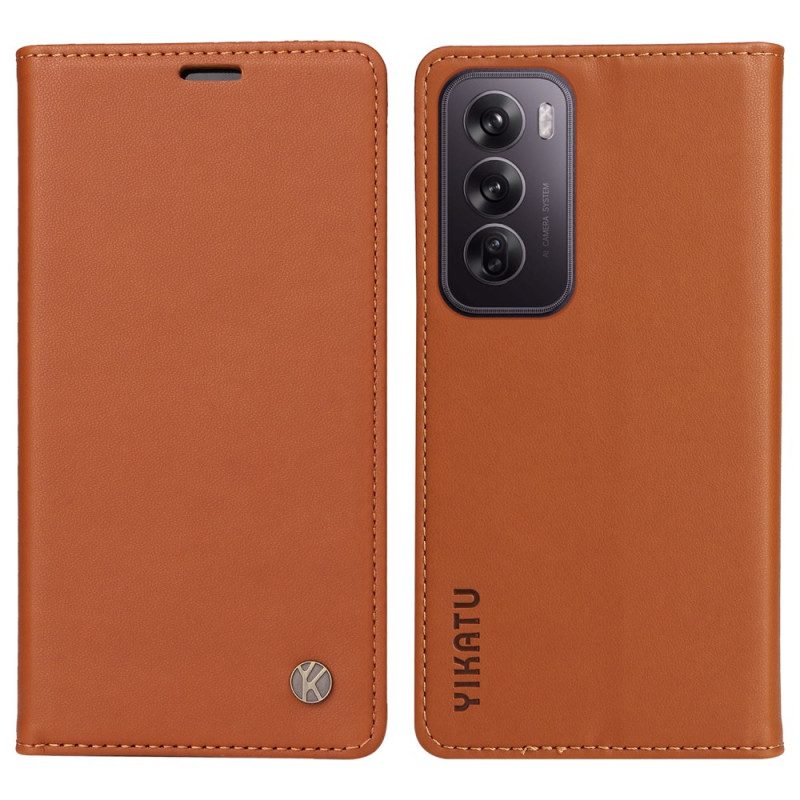 Flip Case Oppo Reno 12 5g Yikatu-lederstil