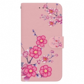 Lederhüllen Oppo Reno 12 5g Sakura Mit Riemen