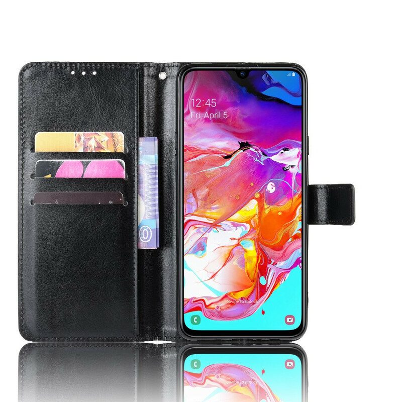 Flip Case Für Samsung Galaxy A20s Auffälliges Kunstleder