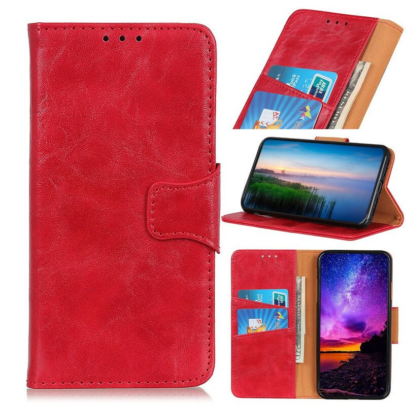 Lederhüllen Für Samsung Galaxy A20s Flip Case Doppelseitige Magnetklappe