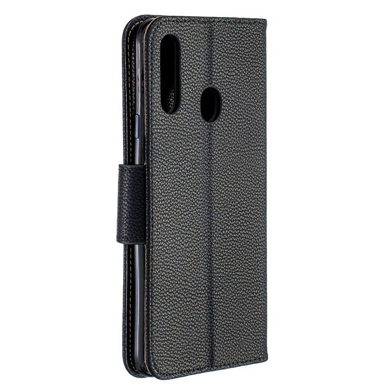 Lederhüllen Für Samsung Galaxy A20s Flip Case Lychee Rabat Oblique