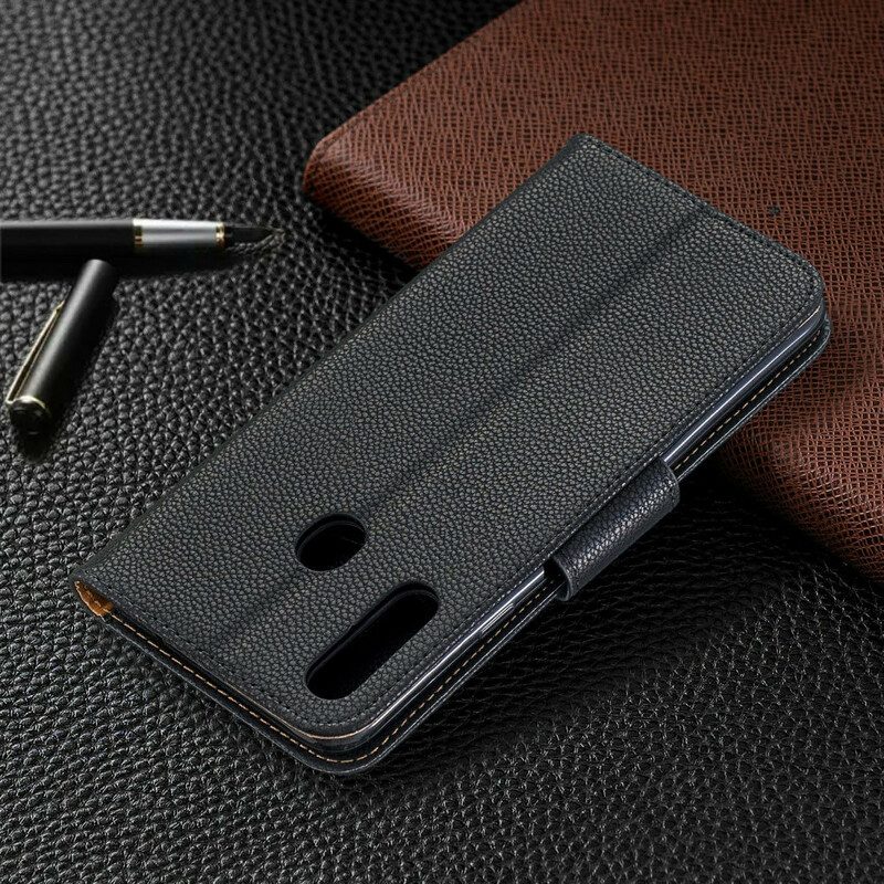 Lederhüllen Für Samsung Galaxy A20s Flip Case Lychee Rabat Oblique