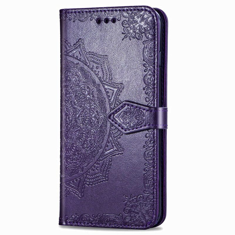 Lederhüllen Für Samsung Galaxy A20s Mandala-mittelalter