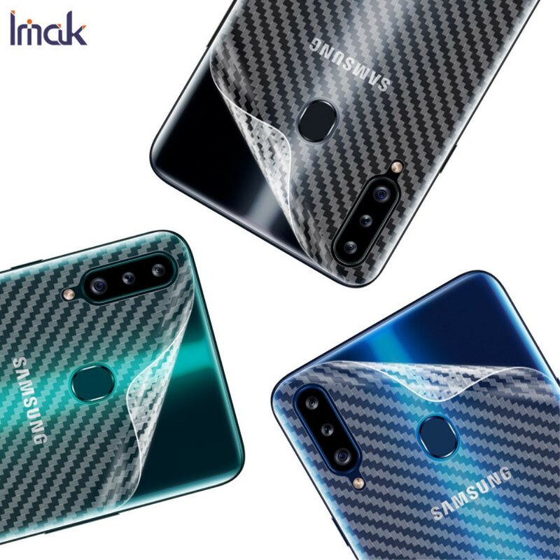 Rückseitenschutzfolie Für Samsung Galaxy A20S Style Carbon Imak