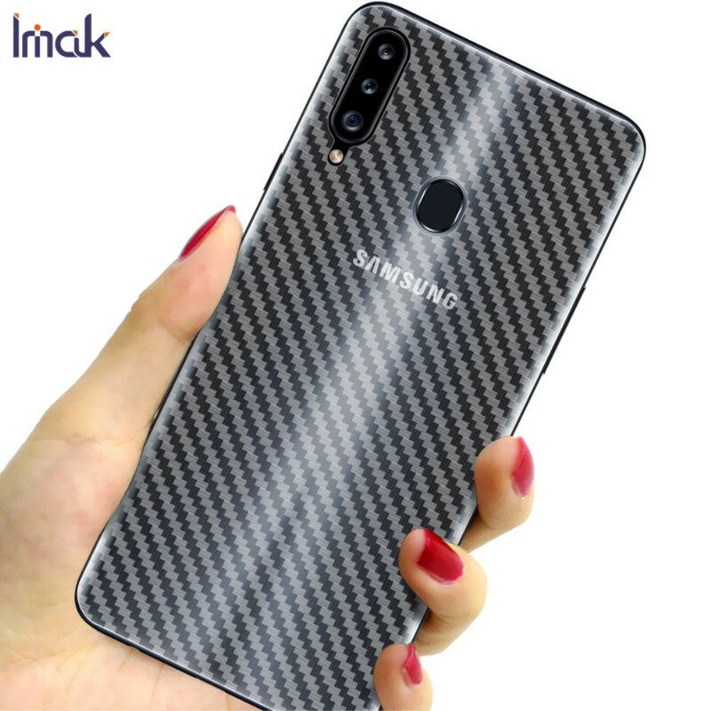 Rückseitenschutzfolie Für Samsung Galaxy A20S Style Carbon Imak