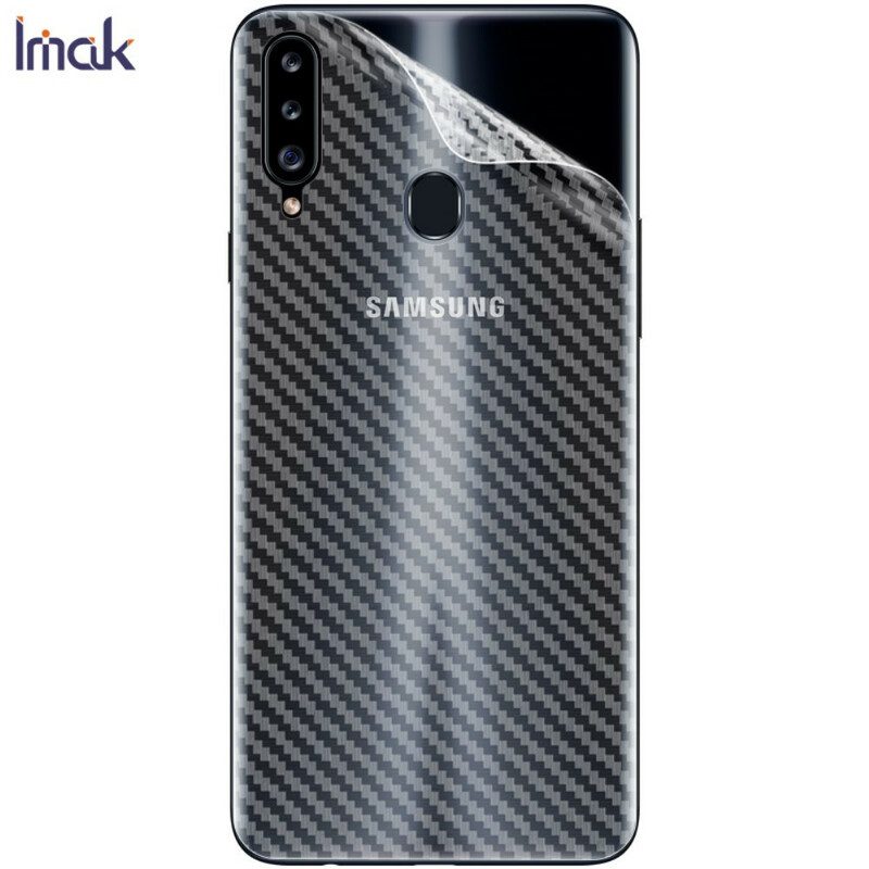 Rückseitenschutzfolie Für Samsung Galaxy A20S Style Carbon Imak