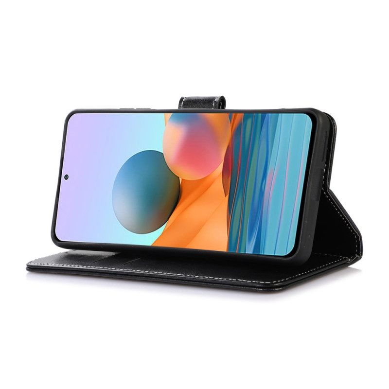 Flip Case Für Xiaomi 12 Pro Couture-ledereffekt