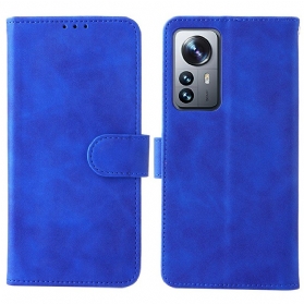 Flip Case Für Xiaomi 12 Pro Mit Kordel Strappy Skin-touch