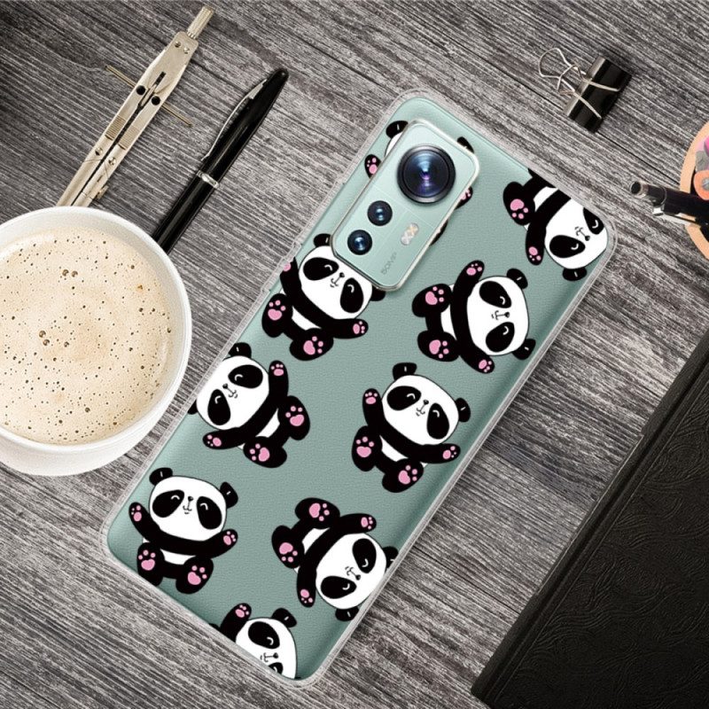 Hülle Für Xiaomi 12 Pro Kleine Pandas Aus Silikon