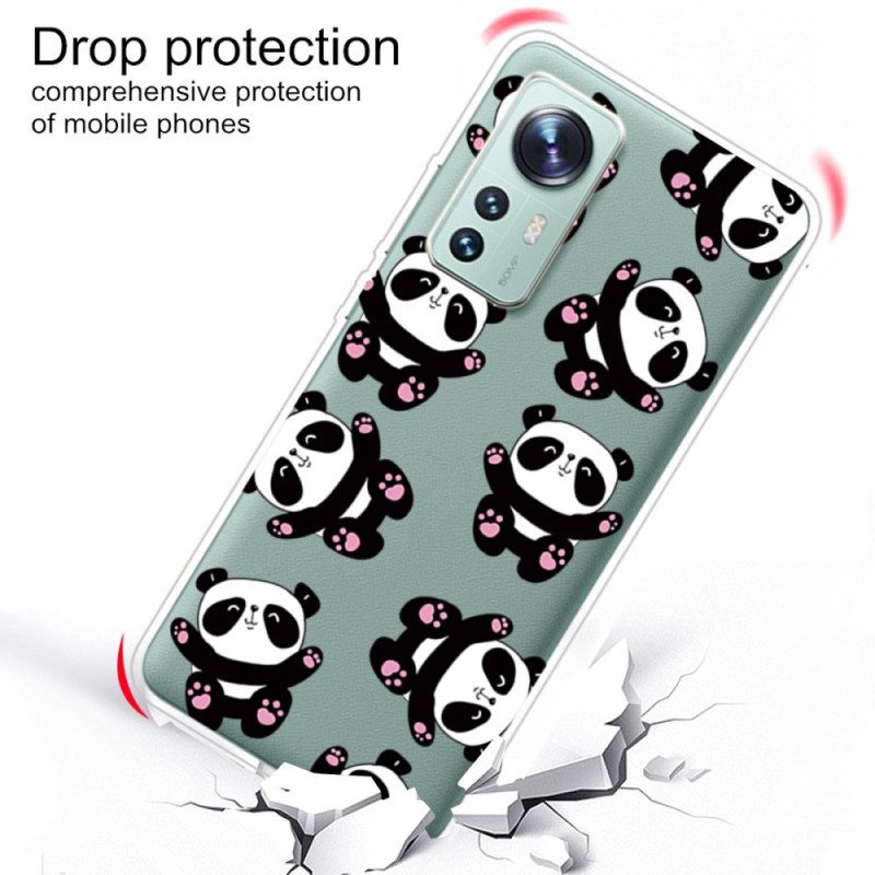 Hülle Für Xiaomi 12 Pro Kleine Pandas Aus Silikon