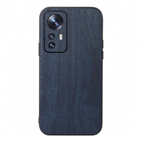 Hülle Für Xiaomi 12 Pro Stil: Leder In Holzoptik