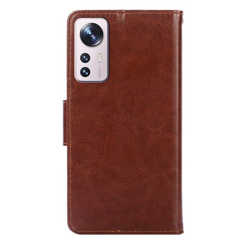 Lederhüllen Für Xiaomi 12 Pro Vintage-lederstil