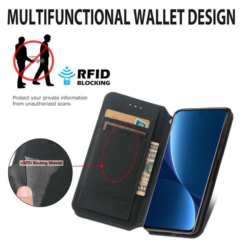 Schutzhülle Für Xiaomi 12 Pro Flip Case Caseneo Rfid-design