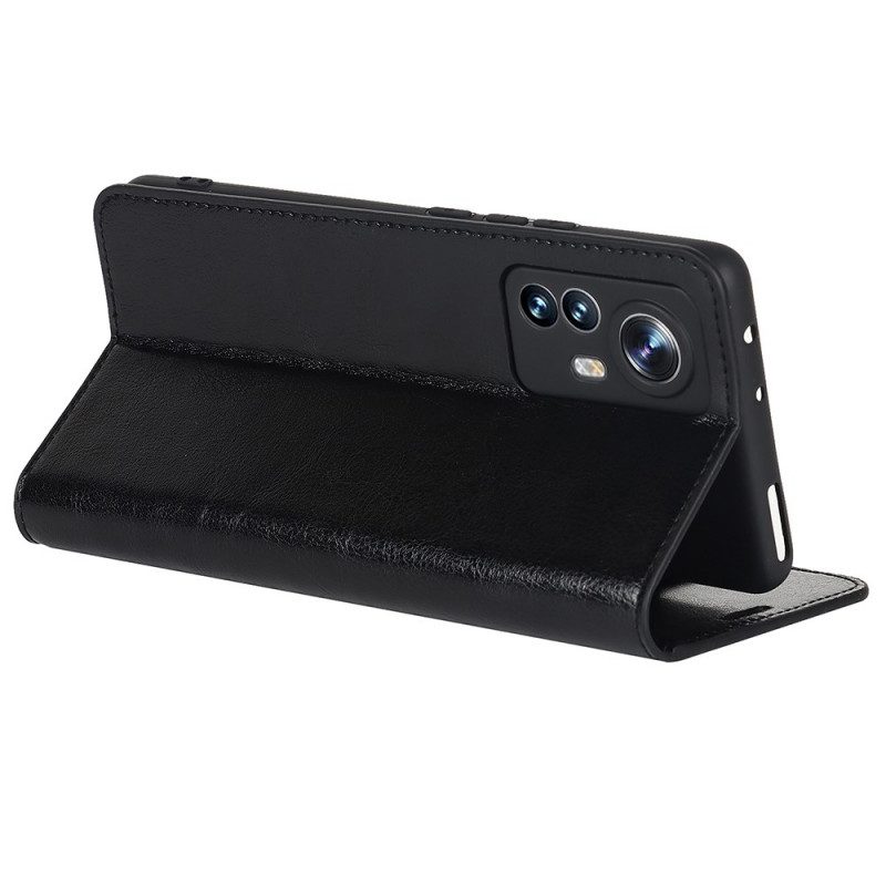 Schutzhülle Für Xiaomi 12 Pro Flip Case Echtes Leder