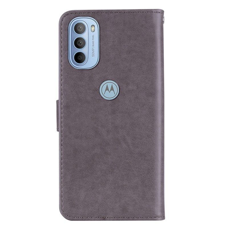 Flip Case Für Moto G41 / G31 Eulen-mandala Und Charme