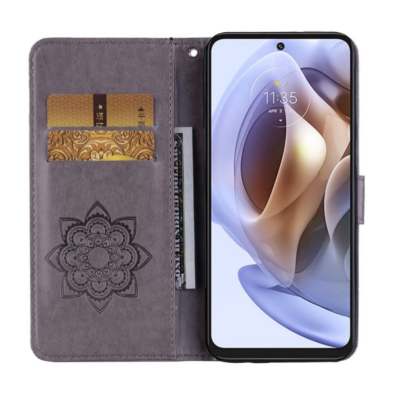 Flip Case Für Moto G41 / G31 Eulen-mandala Und Charme