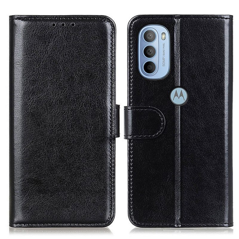 Flip Case Für Moto G41 / G31 Gefrorene Finesse