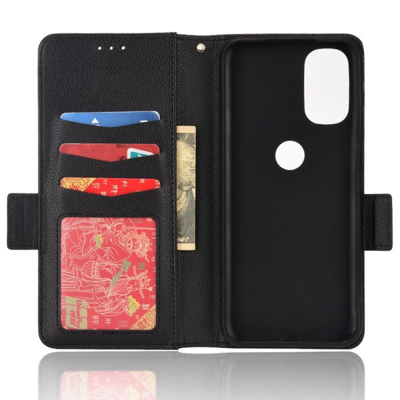 Flip Case Für Moto G41 / G31 Flip Case Klappe Double Litchi Neue Farben